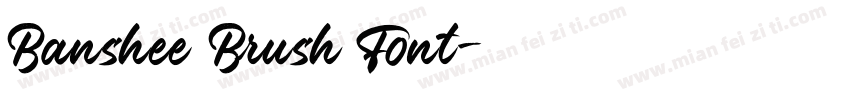 Banshee Brush Font字体转换